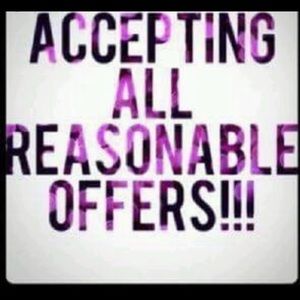 All offers welcomed!